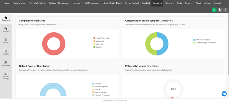 Endpoint Security screen 2