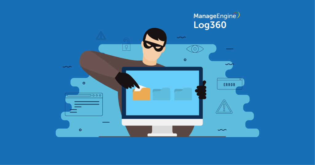 Banner audyt ataków PowerShell Log360 od ManageEngine