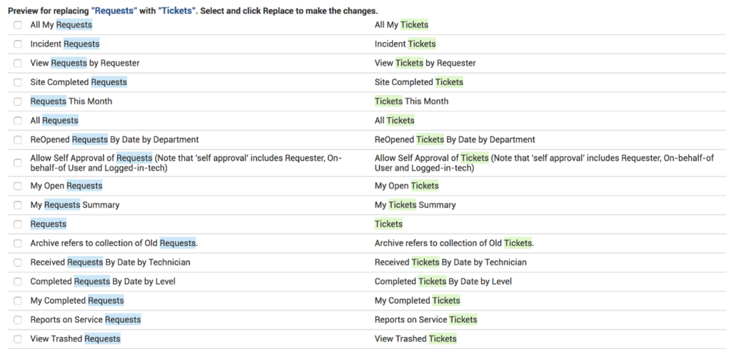 ServiceDesk Plus - możliwośc tłumaczenia tekstów aplikacji