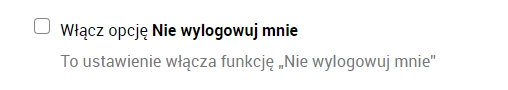 Wyłączanie funkcji "Nie wylogowuj mnie" w ServiceDesk Plus